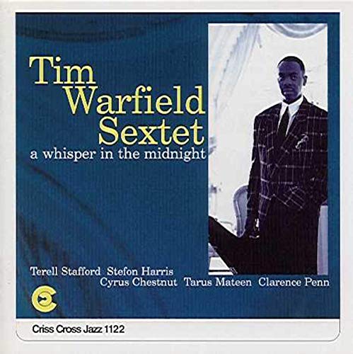 CD cover featuring Tim Warfield, a jazz musician in a plaid suit.