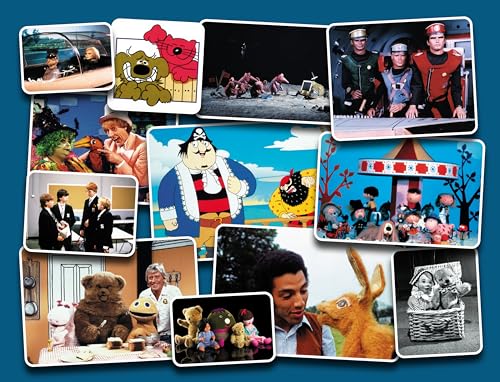 Collage of characters from classic British children’s television shows.
