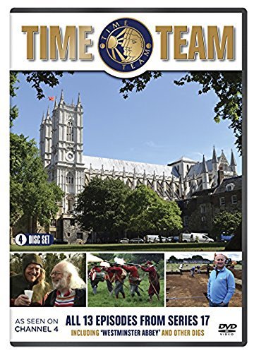 "Time Team Series 17 DVD cover featuring Westminster Abbey and archaeology scenes."