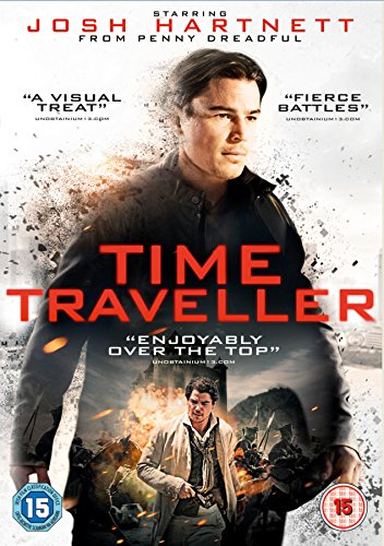 DVD cover for “Time Traveller” featuring Josh Hartnett in battle scenes.