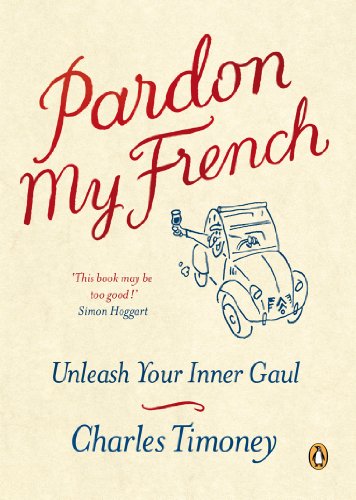 Book cover with red cursive title, cartoon car, and author Charles Timoney.