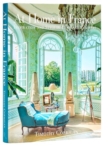 Book cover: French interior with blue sofa, windows, and chandelier.