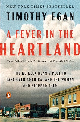 Book cover for A Fever in the Heartland showing a small-town street scene.