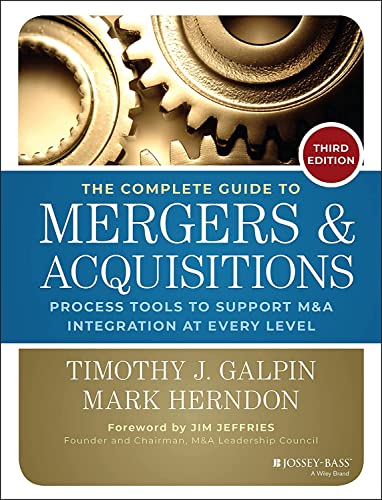 Book cover: "The Complete Guide to Mergers & Acquisitions," third edition.