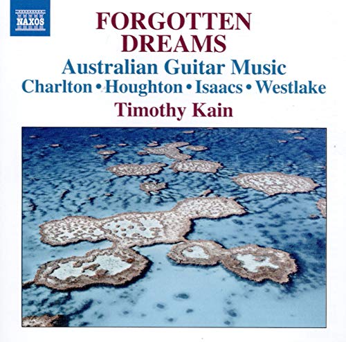 CD cover for “Forgotten Dreams” featuring Australian guitar music and coral reef image.