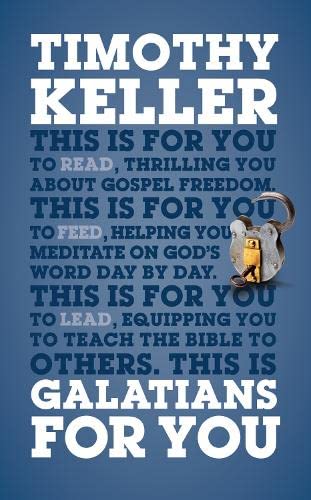 Book cover for Galatians for You by Timothy Keller with a metal padlock image.