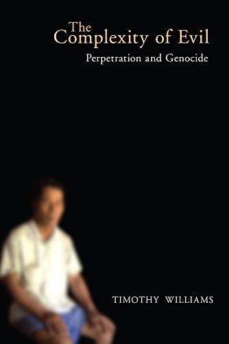 Book cover: "The Complexity of Evil" with blurred figure and author's name.
