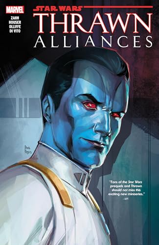 Cover of “Star Wars: Thrawn Alliances” featuring a blue-skinned Grand Admiral Thrawn.