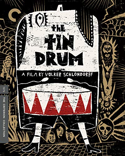 The Tin Drum" Blu-ray cover: illustrated drum figure with faces below.