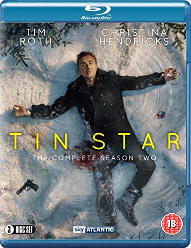 "Tin Star Season 2 Blu-ray disc in a blue plastic case with title text."