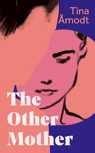 Book cover with a pink and blue abstract portrait of a woman.