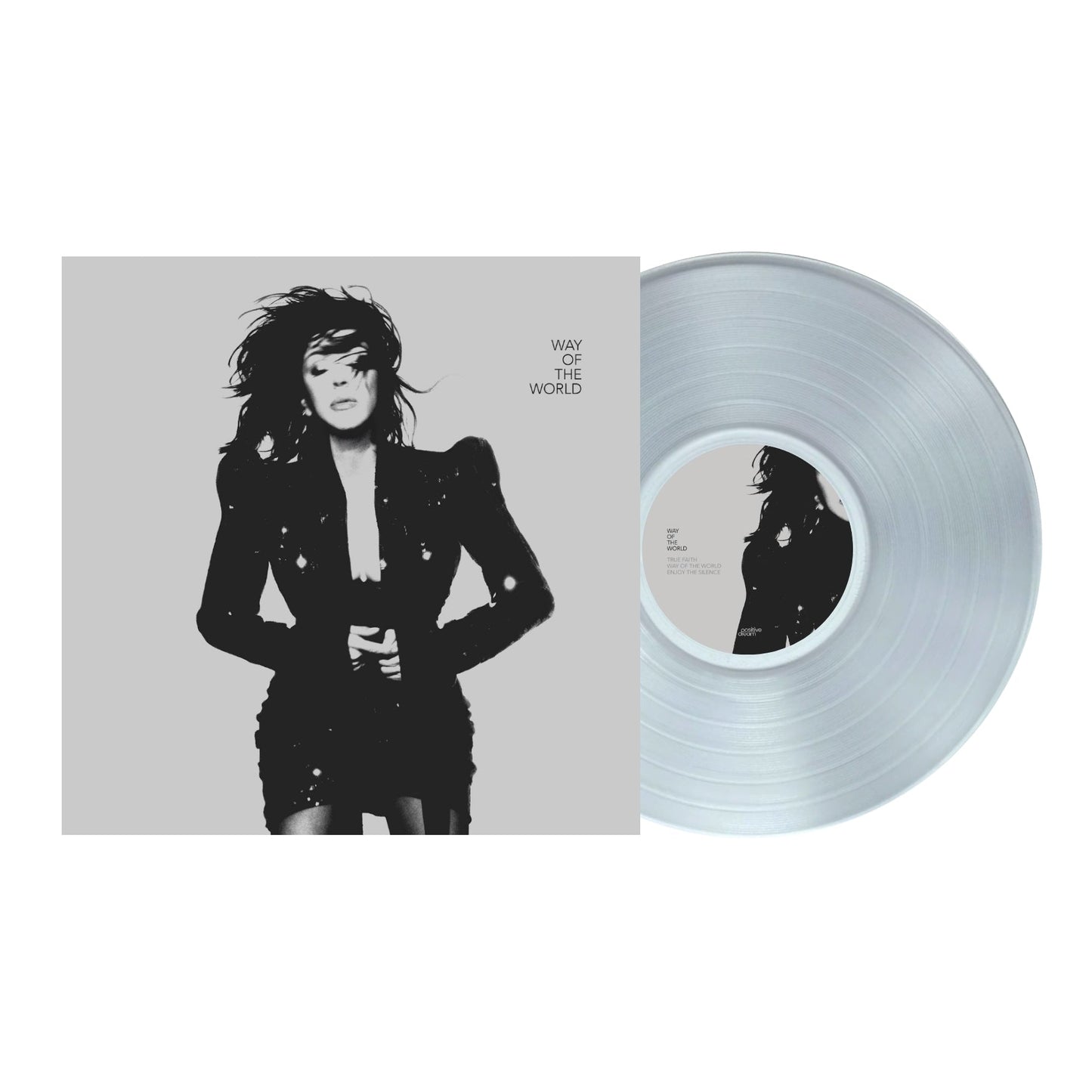 Tina Arena's "Way Of The World" vinyl record with silver disc.