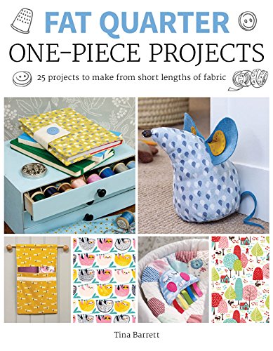 Book cover featuring colorful fabric crafts: a mouse, quilt, towel, and notebook.