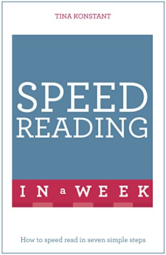 Book cover: "Speed Reading In a Week" with white and red text.