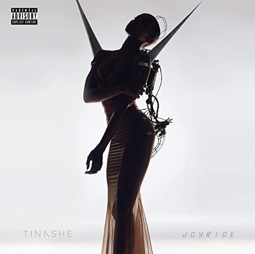 CD cover for Tinache’s “Joyride” featuring a silhouetted figure with wings.