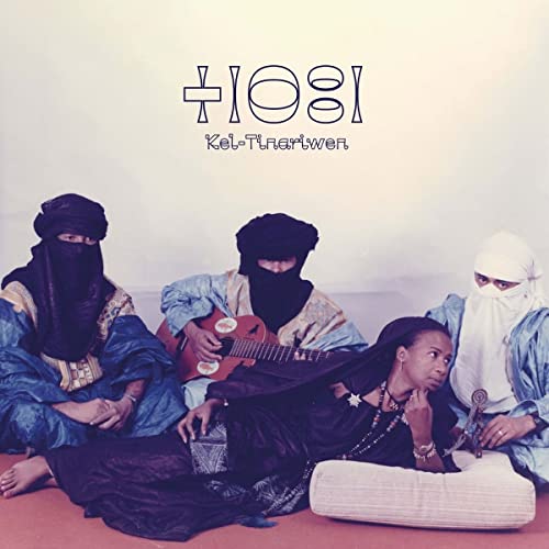 Album cover for Tinariwen’s Kel Tinariwen featuring veiled musicians.
