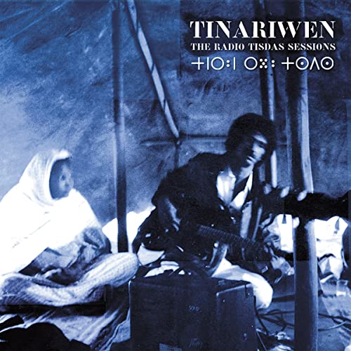 CD cover for Tinariwen’s “The Radio Tisdas Sessions” featuring musicians.