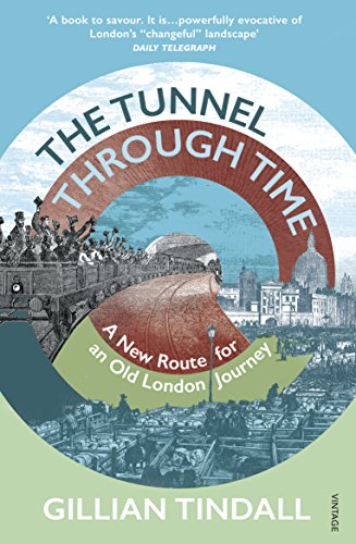 Book cover with historical London imagery and bold red circular text.