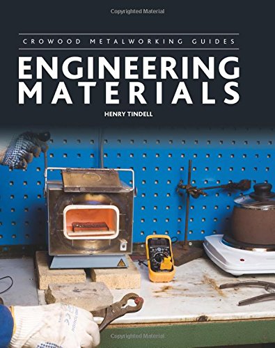 Book cover: "Engineering Materials" with workshop tools and a glowing furnace.