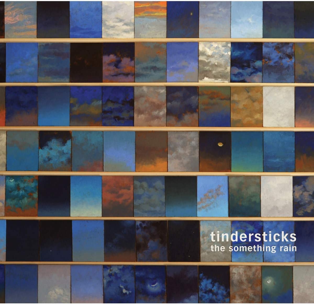 Album cover for Tindersticks’ “The Something Rain” with painted sky panels.
