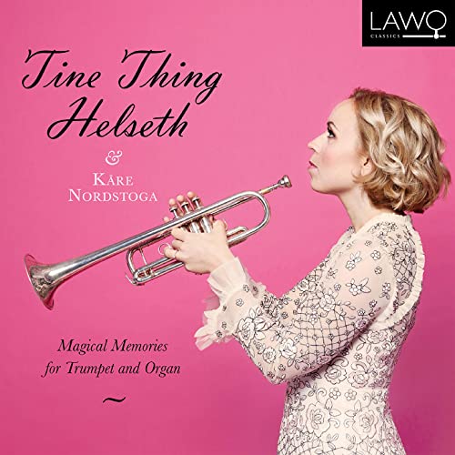 CD cover featuring trumpeter Tine Thing Helseth in profile playing her instrument.