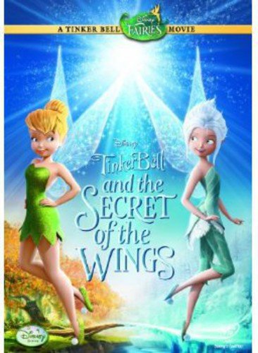 Tinker Bell and Periwinkle stand against a blue background with the movie title text.