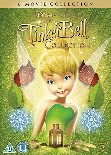 DVD cover featuring Tinker Bell with green foliage and snowflakes.