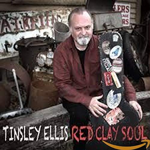 Tinsley Ellis album cover, man with guitar and vintage background.