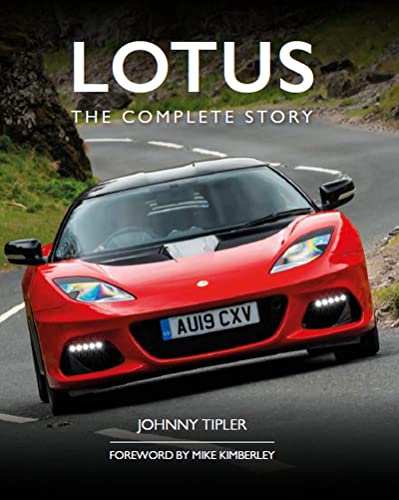 Book cover featuring a red Lotus sports car on a winding road.