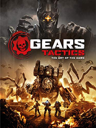 Gears Tactics art book cover featuring robotic enemies and soldiers.
