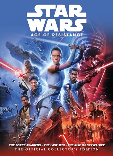 Star Wars: Age of Resistance collector’s edition book cover with Rey and characters.