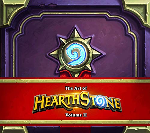 Hearthstone art book cover featuring a starburst emblem and gold lettering.