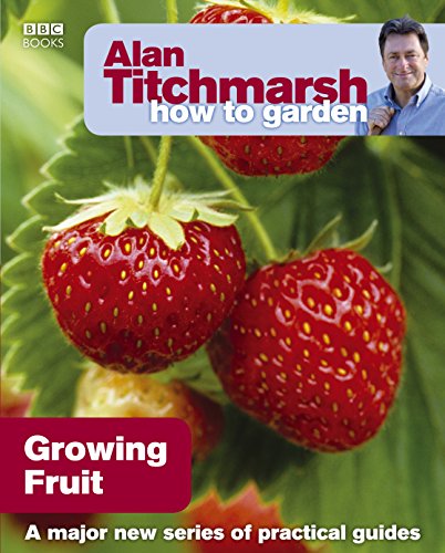 Book cover: "Alan Titchmarsh How to Garden: Growing Fruit" with strawberries.