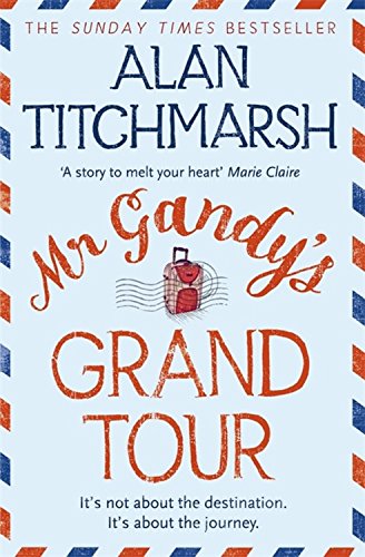 Book cover for “Mr Gandy’s Grand Tour” with suitcase illustration.