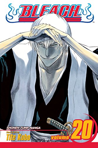 Bleach manga volume 20 cover featuring Gin Ichimaru with his hands above his head.