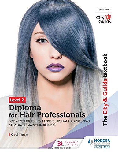 Textbook cover with a model sporting long, blue-grey ombre hair.