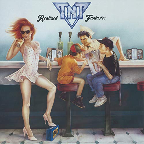 Album cover: "TNT - Realized Fantasies" depicts a diner scene with figures.