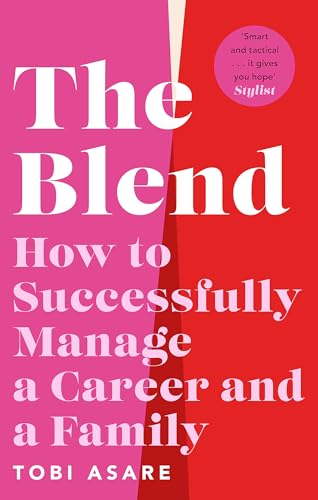 Book cover titled The Blend by Tobi Asare with pink and red background.