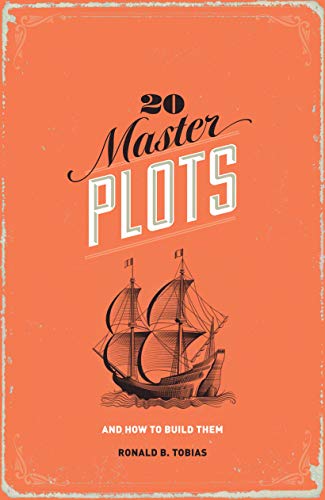 Book cover: "20 Master Plots" with an illustration of sailing ships.