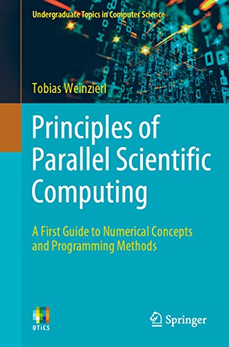 Book cover: "Principles of Parallel Scientific Computing" with digital code background.