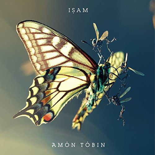 CD cover for Amon Tobin’s ISAM featuring a butterfly and mechanical insects.