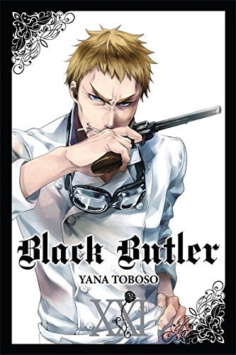 Manga cover featuring a blonde man in a white uniform holding a revolver.