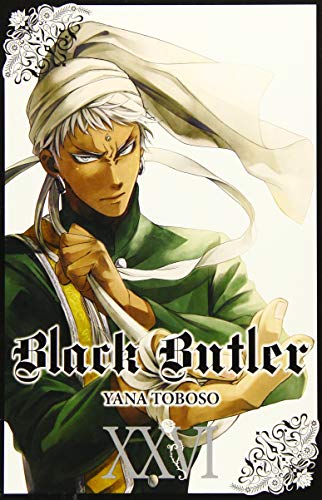 “Black Butler, Vol. 26” cover featuring a man with white hair and golden eyes.