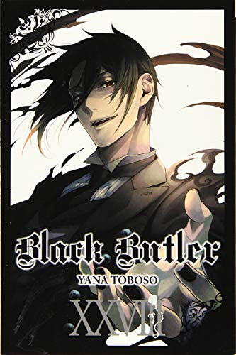 Black Butler manga volume 28 cover featuring Sebastian Michaelis reaching toward the viewer.