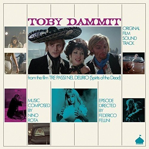 "Toby Dammit" vinyl album cover featuring a man in a sombrero and film stills.