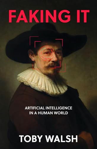Book cover featuring a portrait of a man with a red facial recognition overlay.