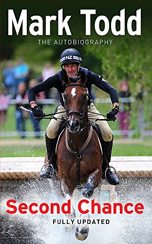 Book cover: Mark Todd on horseback jumping a water obstacle.