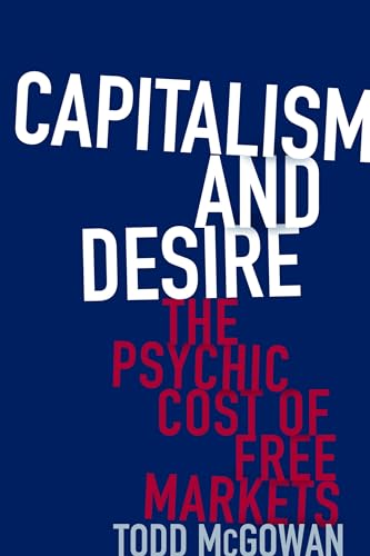 Book cover: "Capitalism and Desire" with white and red text on dark blue.