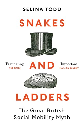 Book cover for "Snakes and Ladders" with hats and text.