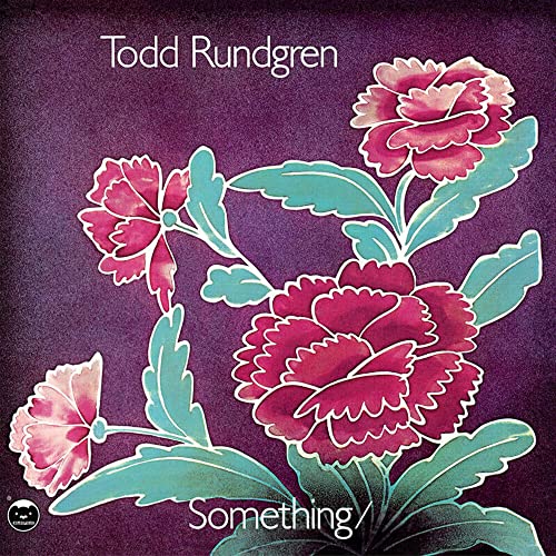 Album cover for Todd Rundgren’s “Something/Anything” featuring floral illustration.